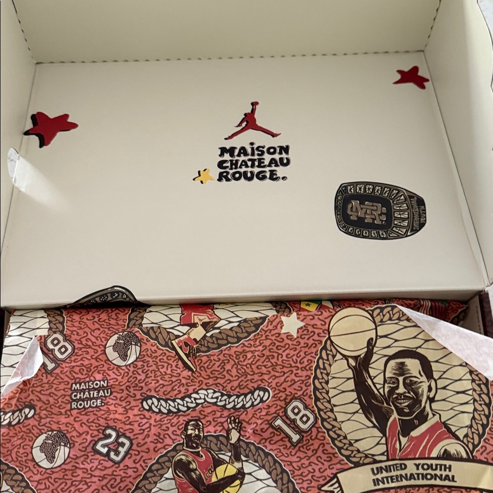 Jordan Kids Sneakers - White, Orange, and Gray - Picture 6 of 6